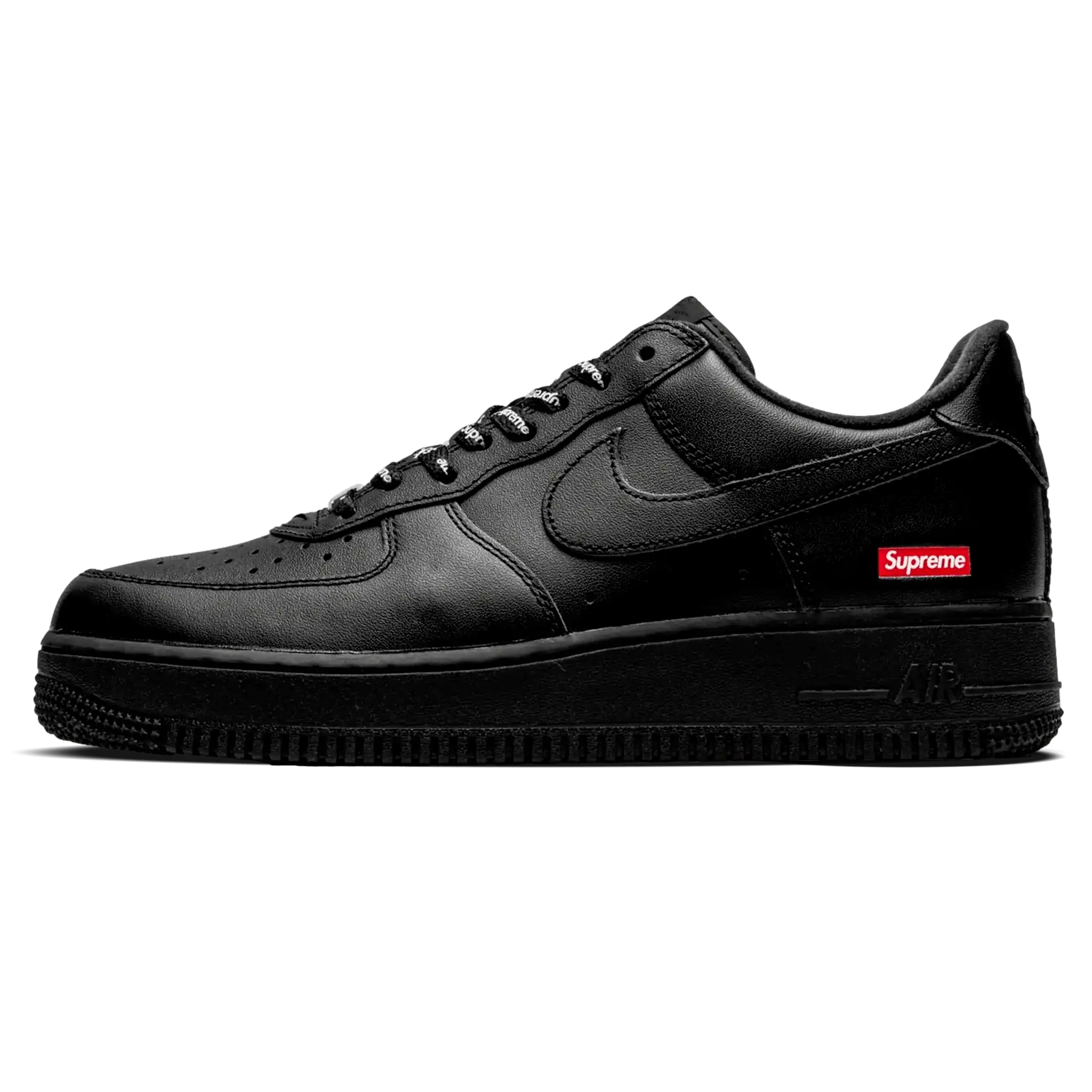 air-force-1-supreme-black-1 Tênis Air Force 1 x Supreme "Black" Preto - CU9225-001 - Imagem 1