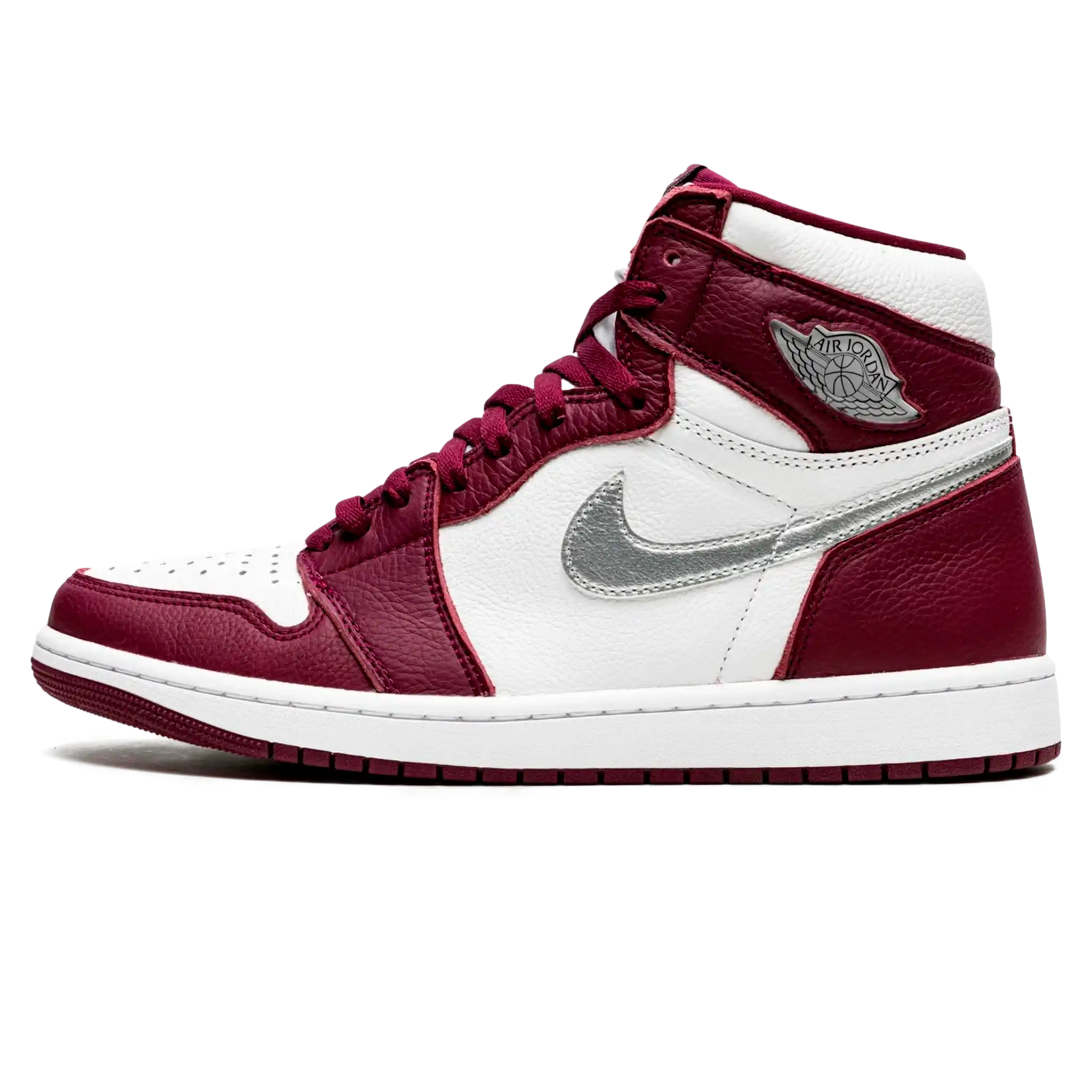 air-jordan-1-high-bordeaux-1 Tênis Air Jordan 1 High "Bordeaux" Bordô - 555088-611 - Imagem 1
