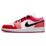 Tênis Air jordan 1 Low Feminino "Pink Red" Rosa - 554723-600