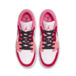 Tênis Air jordan 1 Low Feminino "Pink Red" Rosa - 554723-600 - Imagem 3
