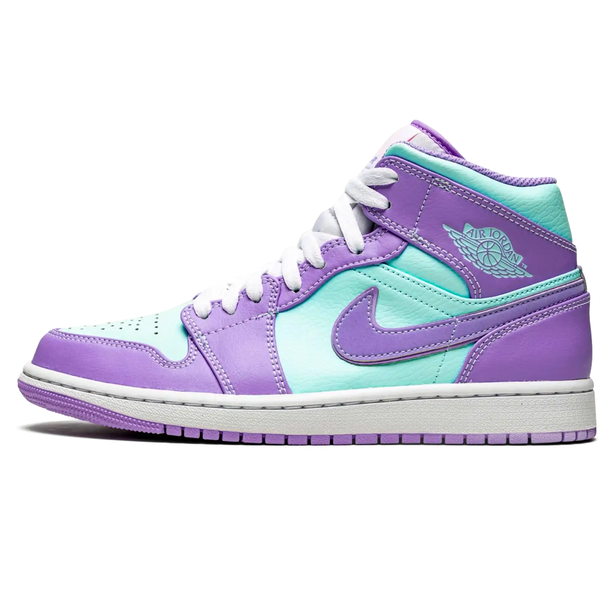 air-jordan-1-mid-aqua-1 Tênis Air Jordan 1 Mid 'Purple Pulse' - 554724-500 - Imagem 1