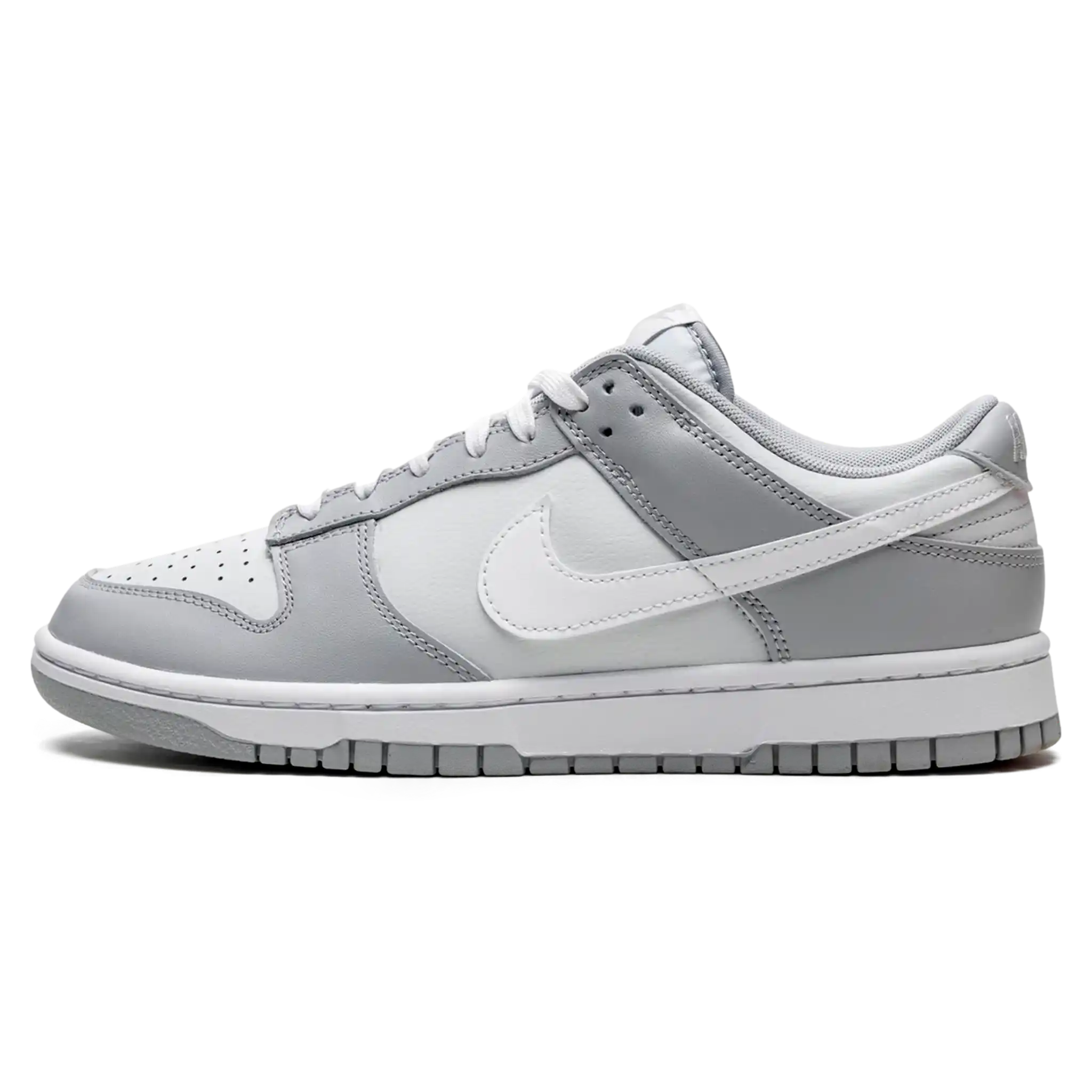 nike-dunk-low-two-tone-grey-1 Tênis Nike Dunk Low "Wolf Grey" Cinza - DJ6188-001 - Imagem 1