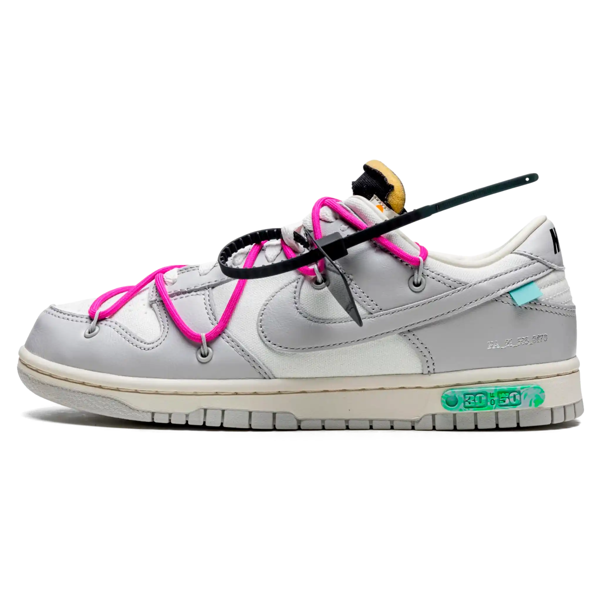 nike-dunk-low-x-off-white-lot-30-1 Tênis Nike Dunk Low x Off-White "Lot 30" - DM1602-122 - Imagem 1