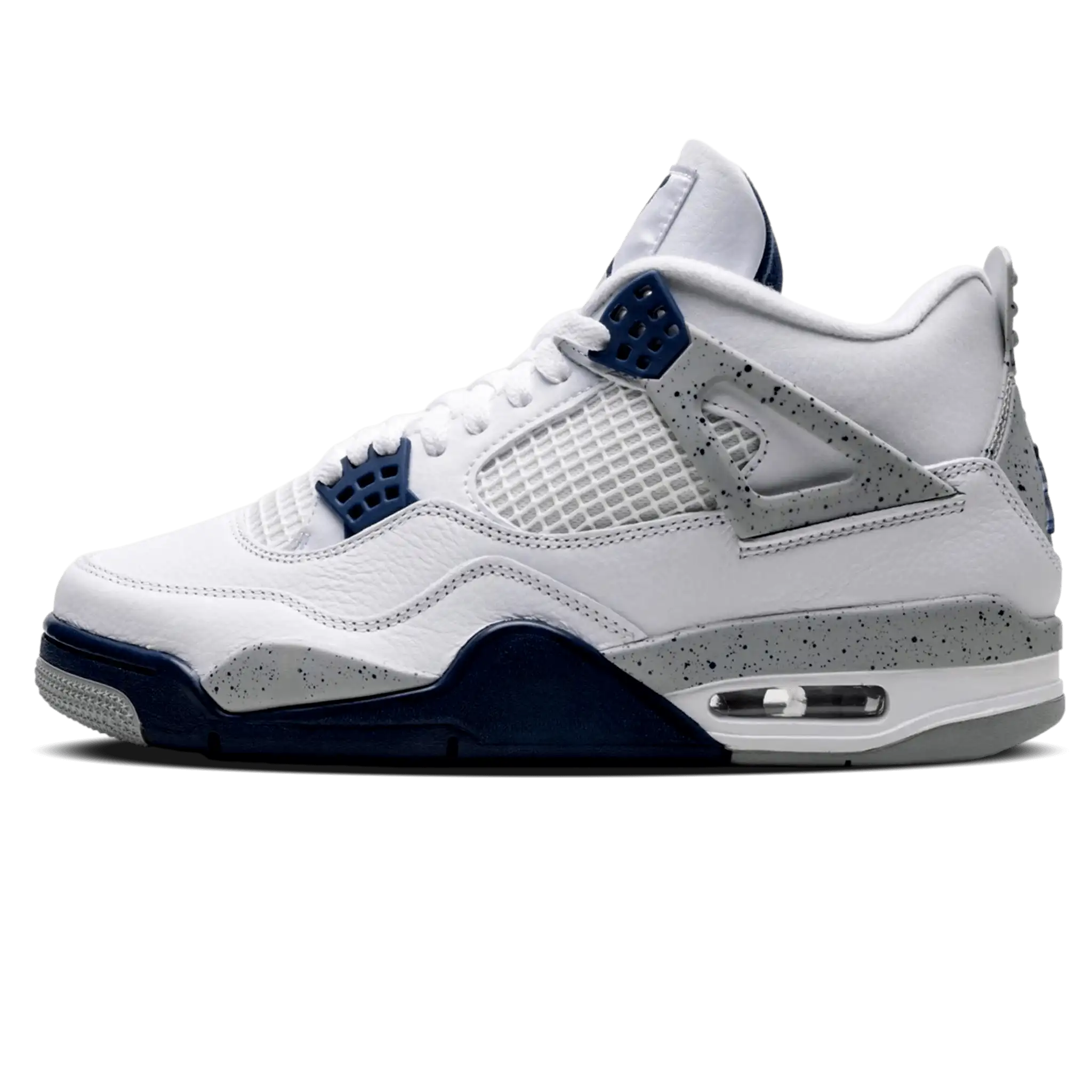 air-jordan-4-midnight-navy-1 Tênis Air jordan 4 "Midnight Navy" Branco / Azul - DH6927-140 - Imagem 1